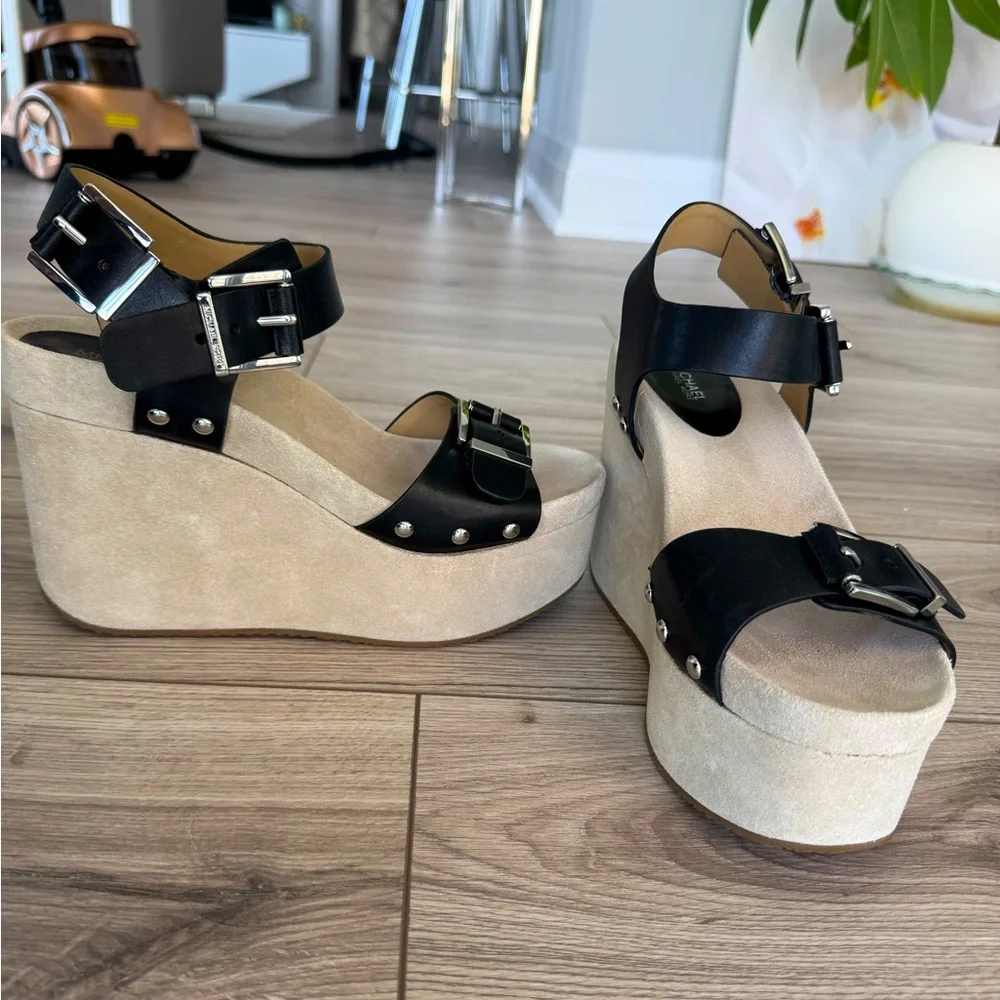 Colby Wedge Sandals - Picture 1 of 9